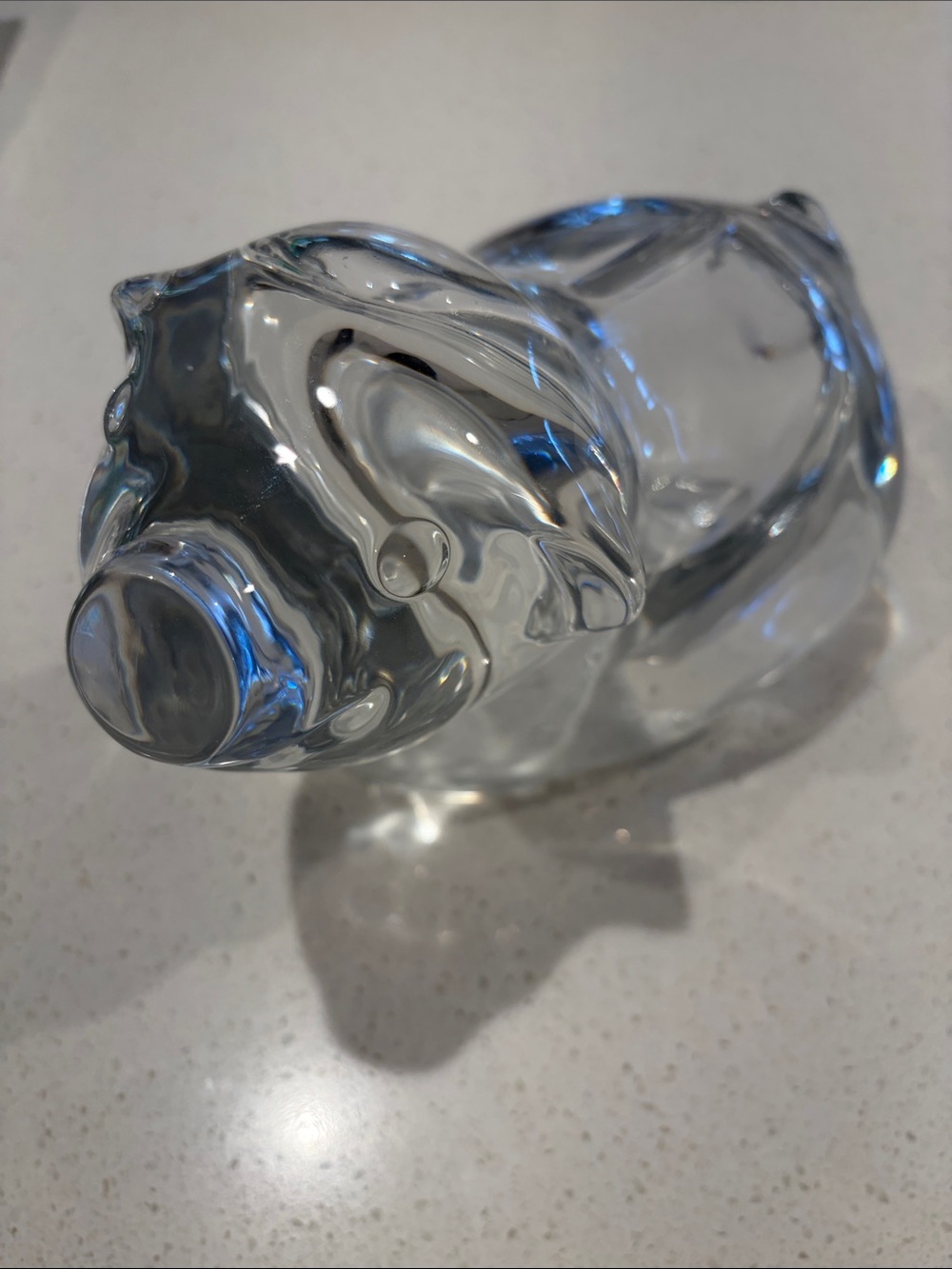 Clear Glass Piggy bank!